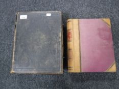 A leather bound family bible,