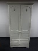 A contemporary double door wardrobe