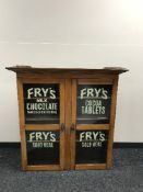 An Edwardian mahogany double door bookcase,
