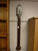 A nineteenth century mahogany stick barometer