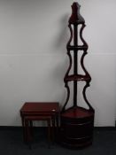 A corner display stand,