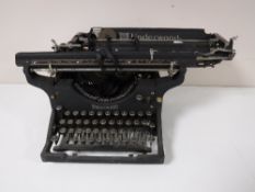 A vintage Underwood typewriter