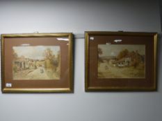 Two gilt framed H.
