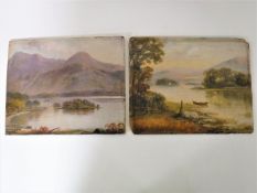 A pair of late 19th century Lakeland school oils,