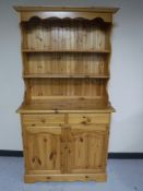 A pine kitchen dresser