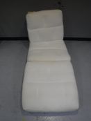 A pine futon with cover