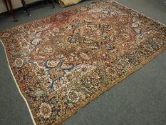 A Persian Heriz Ghali carpet,