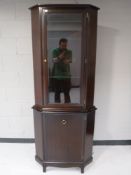 A mahogany Stag minstrel corner cabinet