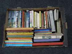 Two boxes containing mid twentieth century books, including 'Art of the Western World',
