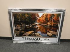 A railway advertising picture 'Teesdale'
