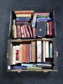 Two boxes of 20th century volumes including Shakespeare,