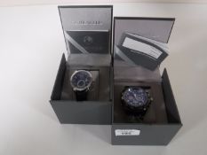 Two boxed gents Globenfeld wristwatches with five year guarantees