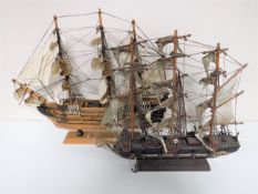 Two model ships; H.M.