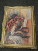 An artagraph edition - two girls playing the piano