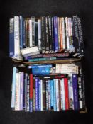 Two boxes of military aviation books
