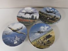 Eleven Royal Doulton Bradex RAF collector's plates