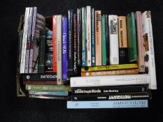 A box of photography books