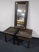 A pair of Moroccan style side tables,