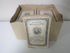 A box containing twenty three early twentieth century volumes of Blackwood's magazine