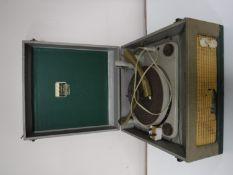 A mid twentieth century Dansette Major table top electric record player