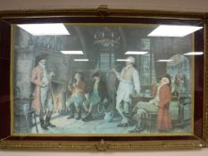 After Frank Moss Bennett - The Landlords Story, reproduction in colour,