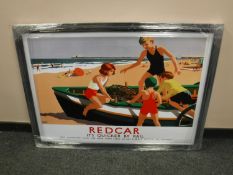 A railway advertising picture 'Redcar'