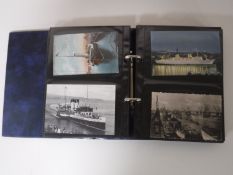 A album of postcards relating to shipping
