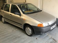 A 1997 Fiat Punto 55 SX, registration number P967 EWL, mileage 38,500, 5 door hatchback, grey,