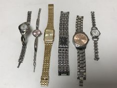A collection of wristwatches