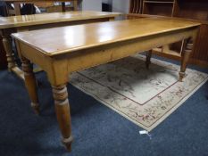 A Victorian pine table