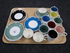 A tray of Susie Cooper coffee china