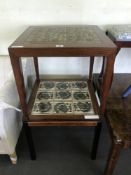 Two mid 20th century Danish tiled coffee tables