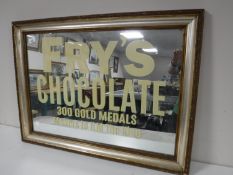 An advertising mirror - Fry's chocolate,