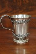 A George III silver tankard, William Lister, Newcastle 1807,