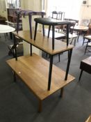 An oak low table,