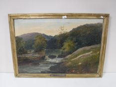 Attributed to Edwin John Ellis - Fishing, oil on canvas,