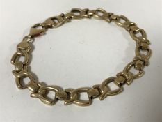 A 9ct gold bracelet
