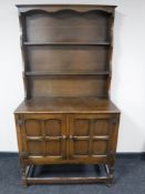 An oak kitchen dresser