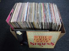 A large box of vinyl records, Cliff Richard, Harry Seekham,