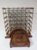 A multi bottle wine rack,