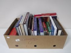 A box of books relating to railways,
