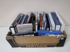 A box of books relating to shipping, the Royal Navy,