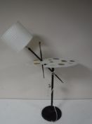 An unusual artist's palette table lamp