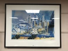 A limited edition colour print, signed in pencil,