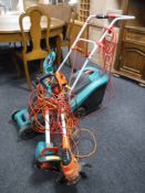 A Bosch electric lawn mower,