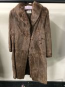 A vintage fur coat