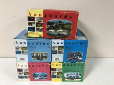 Five boxed Vanguards die cast replicas