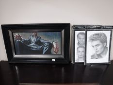 A collection of eleven Jonathan Wood prints and a canvas print depicting Al Pacino in 