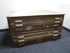 An early twentieth century plan chest