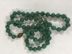 A vintage malachite necklace